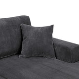 The Sara Modular Corduroy U-Shaped Sectional Sofa