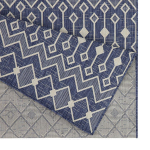 Sunshine - 5'3" X 7'3" Indoor & Outdoor Area Rug Polypropylene - Blue