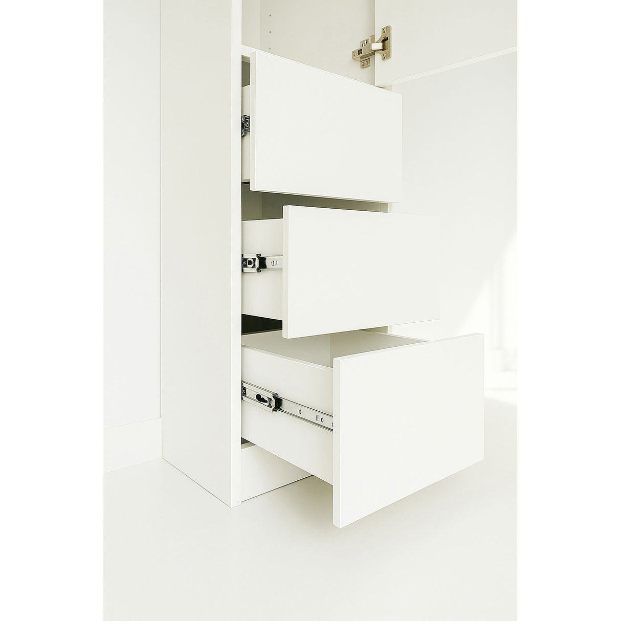 Elise - Modular Closet System With Mirror - White