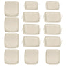Cushion Covers For 7 Piece Wicker Sectional Sofa, 14 Pack Seat And Back Slipcovers With Zipper