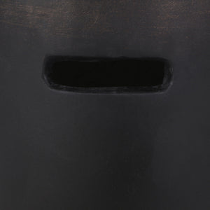Outdoor End Table With Cutout Handle - Copper