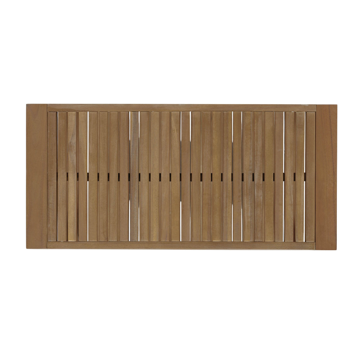 2-Piece Outdoor Gray Acacia Wood Conversation Set