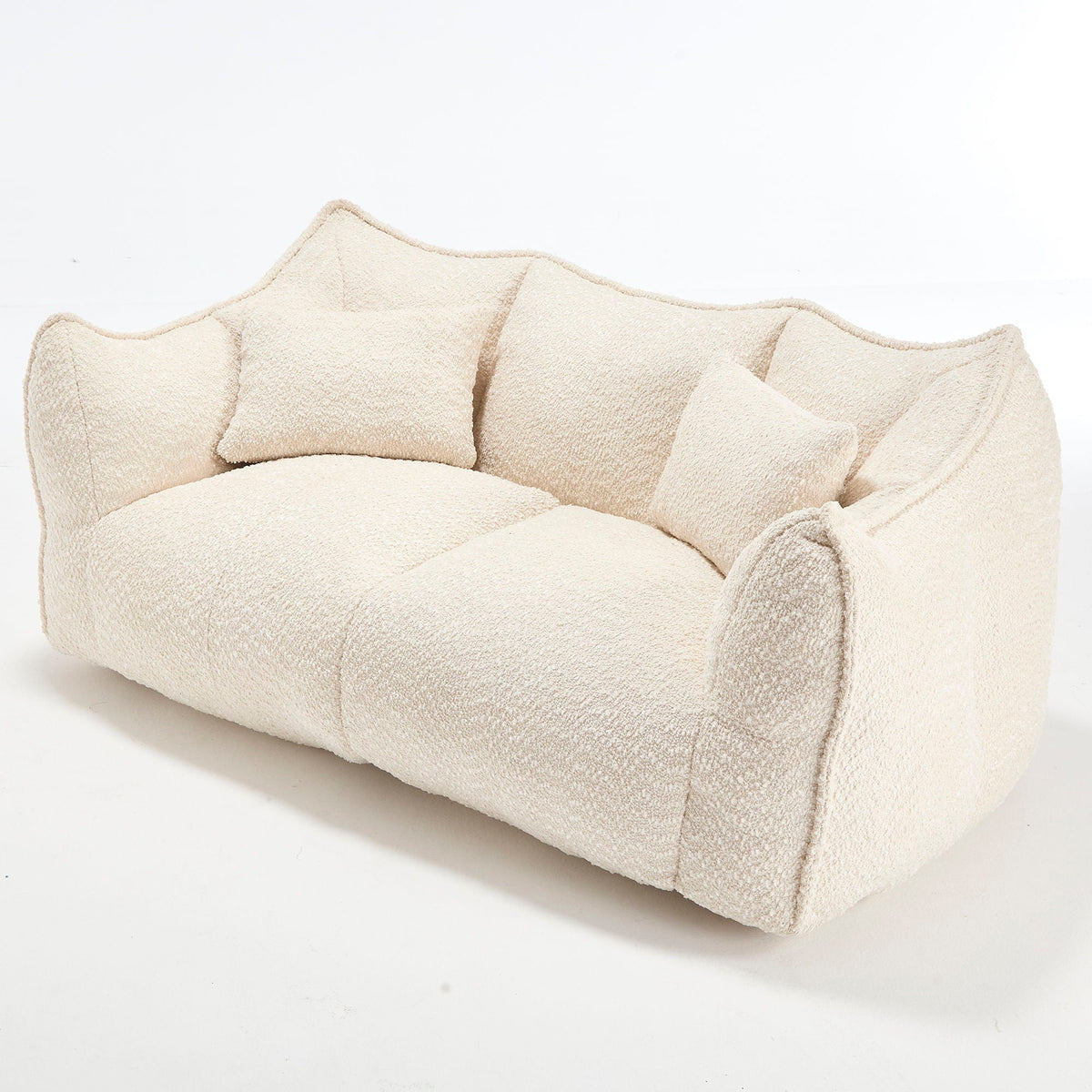 Comfortable Dual Beanbag Chair With High Resilience Foam Core For 2 People