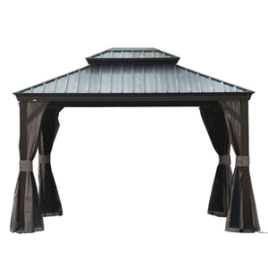 12' X 14' Hardtop Gazebo With Drainage System