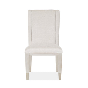 Lenox - Upholstered Host Side Chair (Set of 2) - Warm Silver