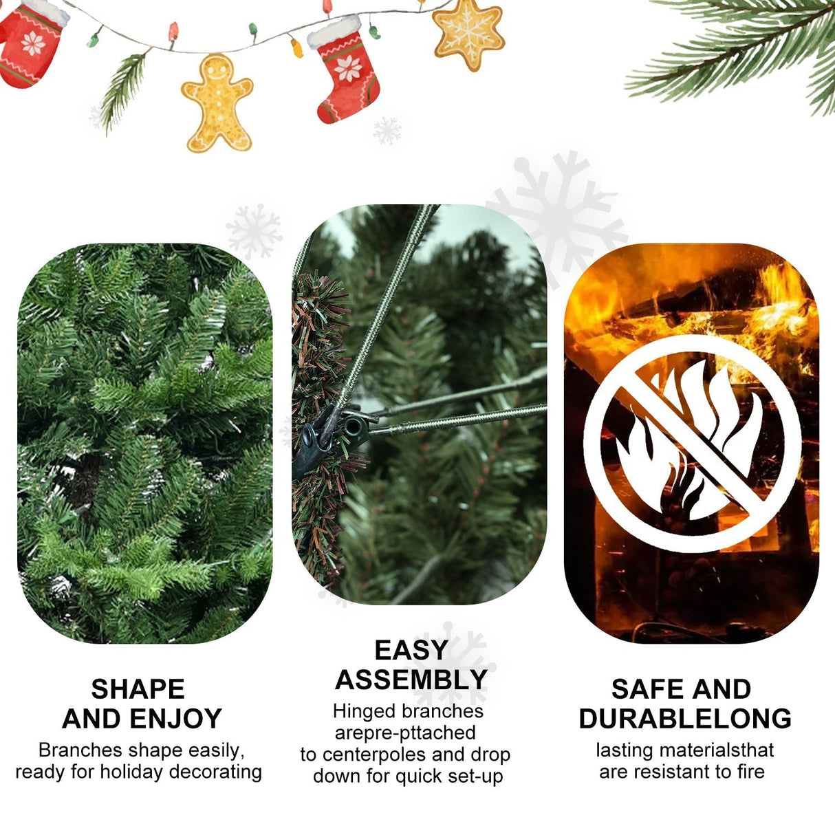 4FT Green PVC and PE Christmas Tree with 919 Tips