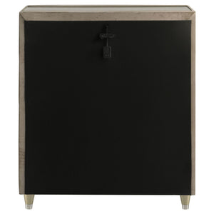 Lorient 5-drawer LED Chest of Drawers Ivory and Camel