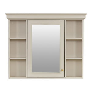 Bathroom Vanity With Medicine Cabinet, Storage Cabinet With 4 Drawers, Adjustable Shelf Mirror