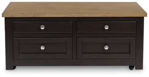 Drazmine - Lift Top Cocktail Table - Brown