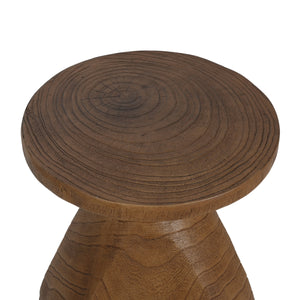 Patti Outdoor Patio MGO Wood Side Table