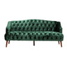 Comfy 3 Seat Sofa With Wooden Legs, For Living Room And Study