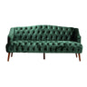Comfy 3 Seat Sofa With Wooden Legs, For Living Room And Study