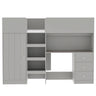 Loft Bed With Built In Wardrobe, Desk, Shelves, And Drawers
