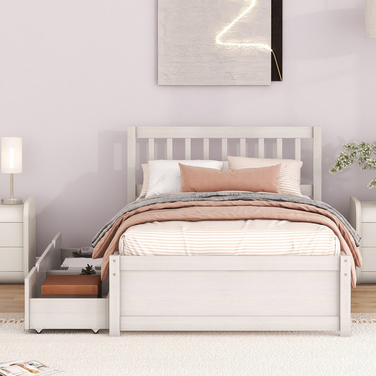 The Modern Storage Twin Bed Frame – Streamlined Design Meets Practical Elegance