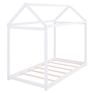 Wooden House Shaped Bed