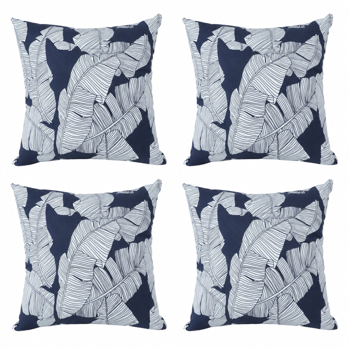 4-Pack Outdoor Pillow Covers - Water-Repellent and Decorative
