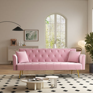 Modern Convertible 72 Inch Foldable Sleeper Sofa