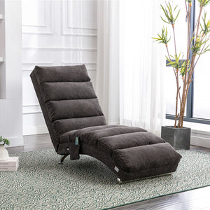 Massage Chaise Lounge Indoor With Remote Control, Ergonomic Electric Massage Lounger