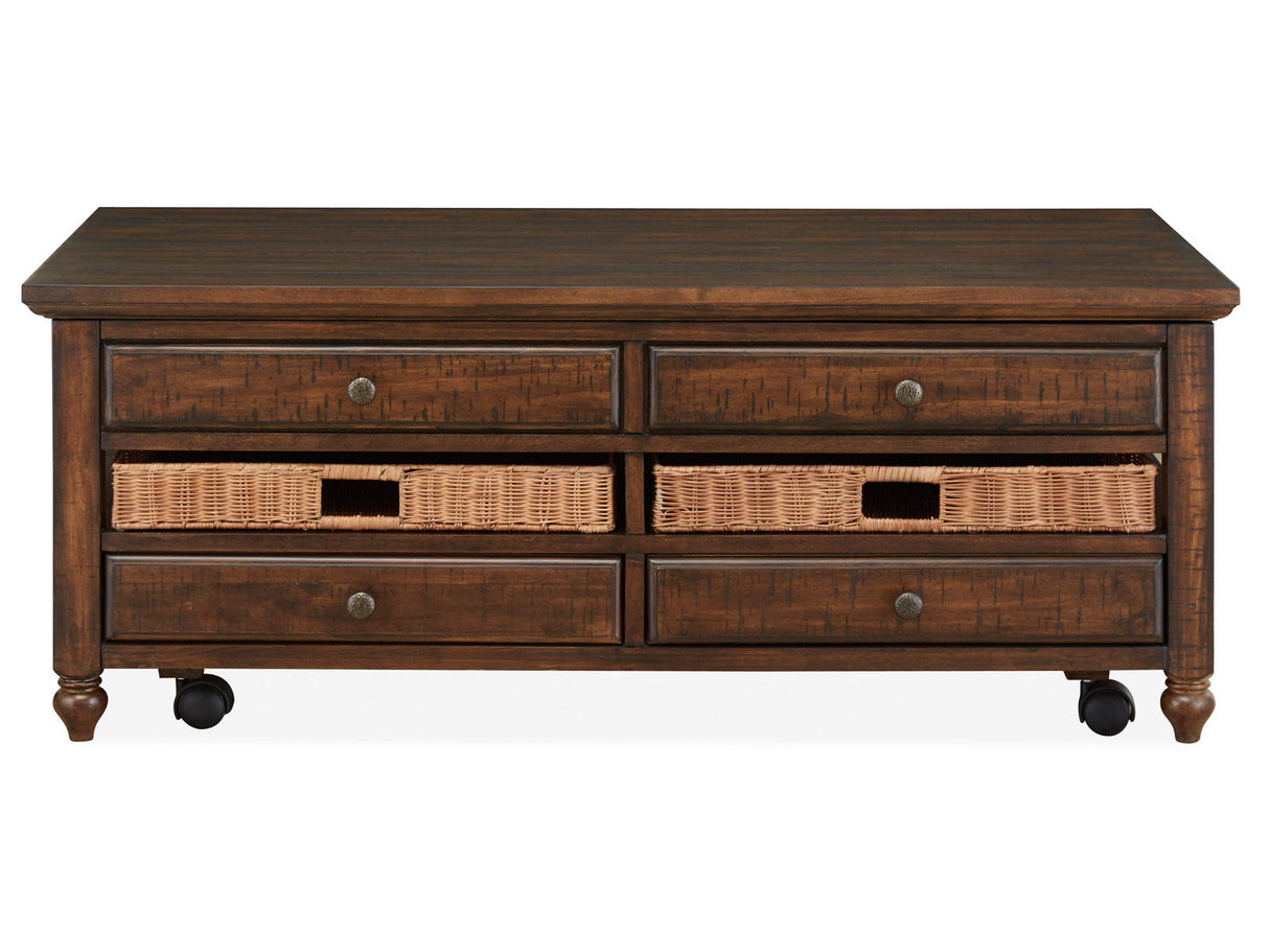 Cottage Lane - Wood Rectangular Lift-top Cocktail Table - Coffee