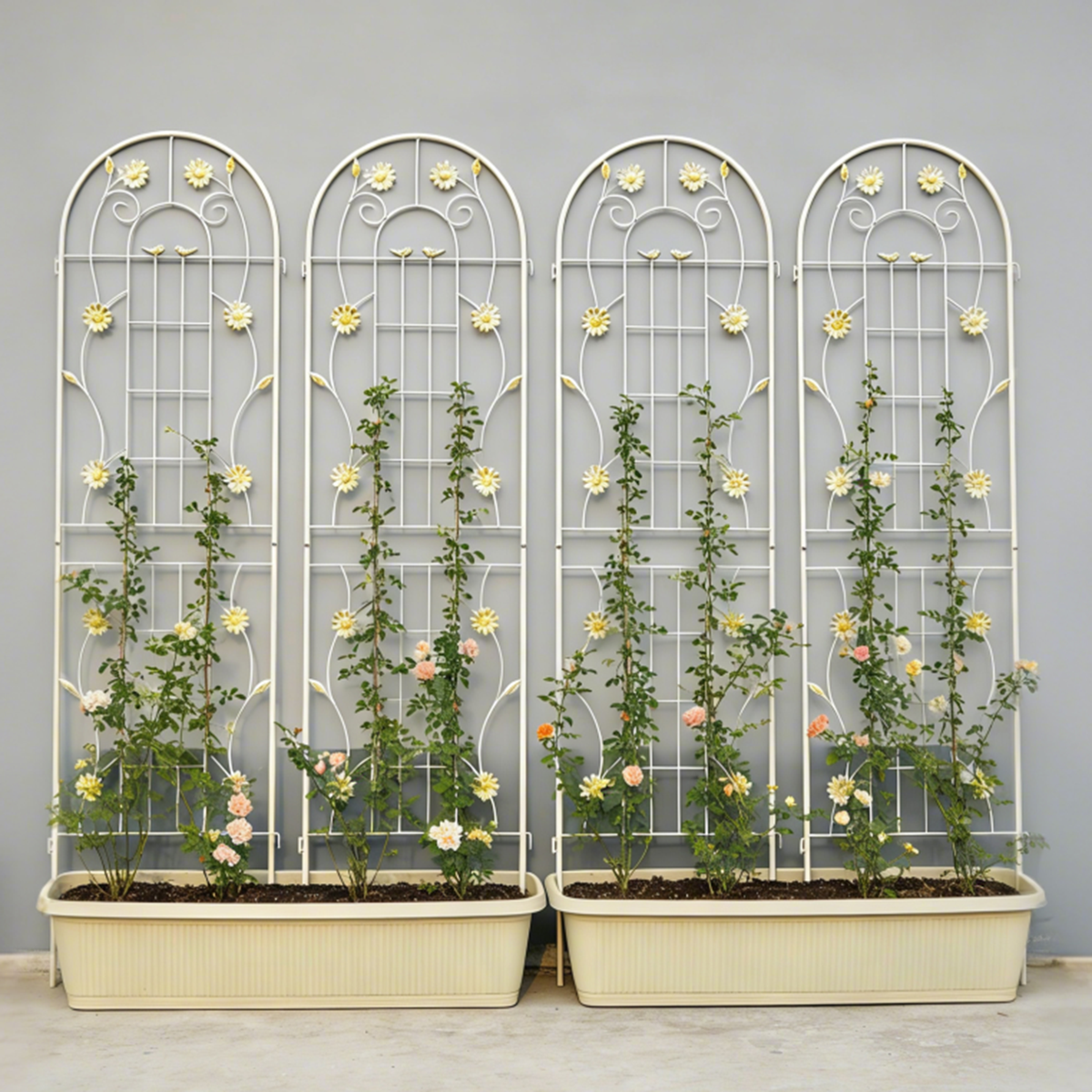 4 Pack Metal Garden Trellis