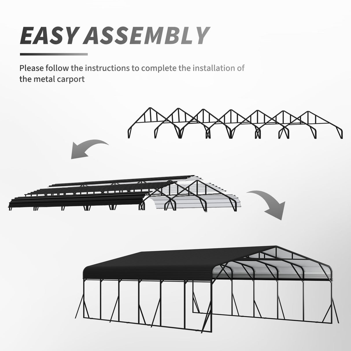 Heavy Duty Carport Canopy 20'X30'