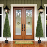 6FT Artificial Conical Topiary Tree UV Resistant Faux Cedar