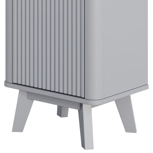 Tall Bathroom Storage Cabinet With Adjustable Shelves And 1 Drawer & Door