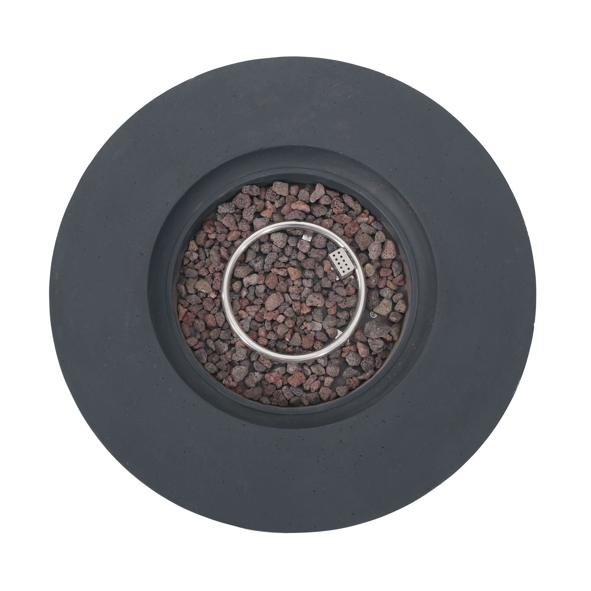 Modern Lightweight Concrete Outdoor Circular Fire Pit 50, 000 Btu
