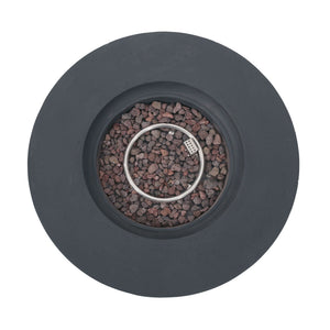 Modern Lightweight Concrete Outdoor Circular Fire Pit 50, 000 Btu