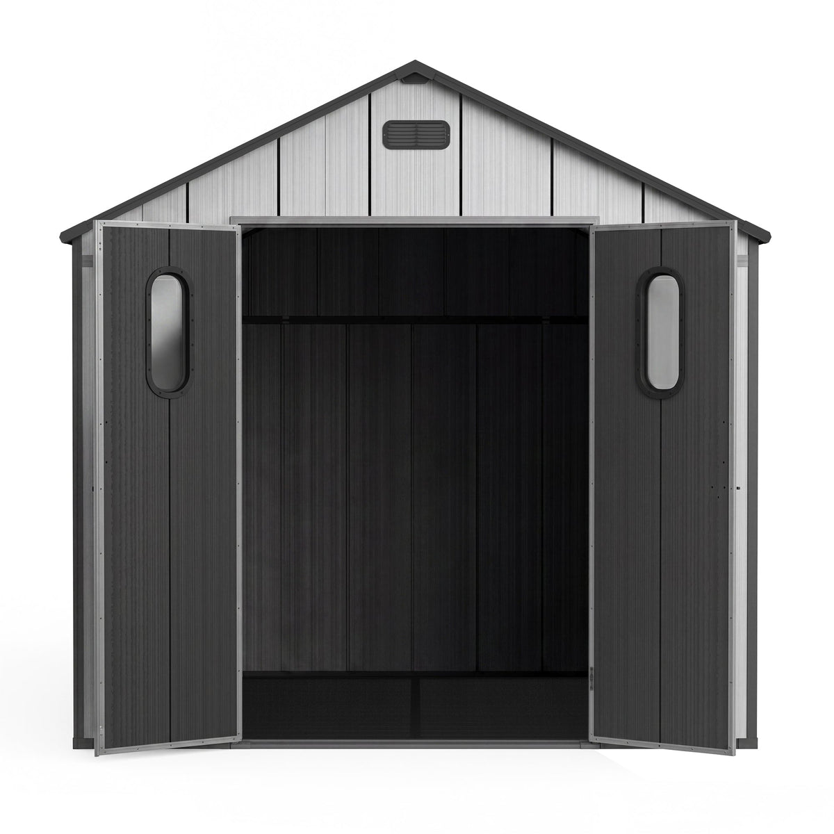 8x8 Ft Resin Outdoor Storage Shed with Floor