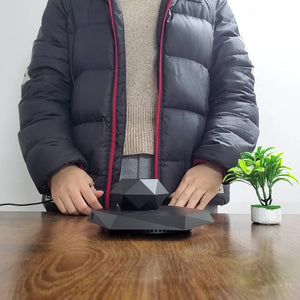 Magnetic Levitating Plant Pot – Rotating Floating Geometric Bonsai Planter Indoor