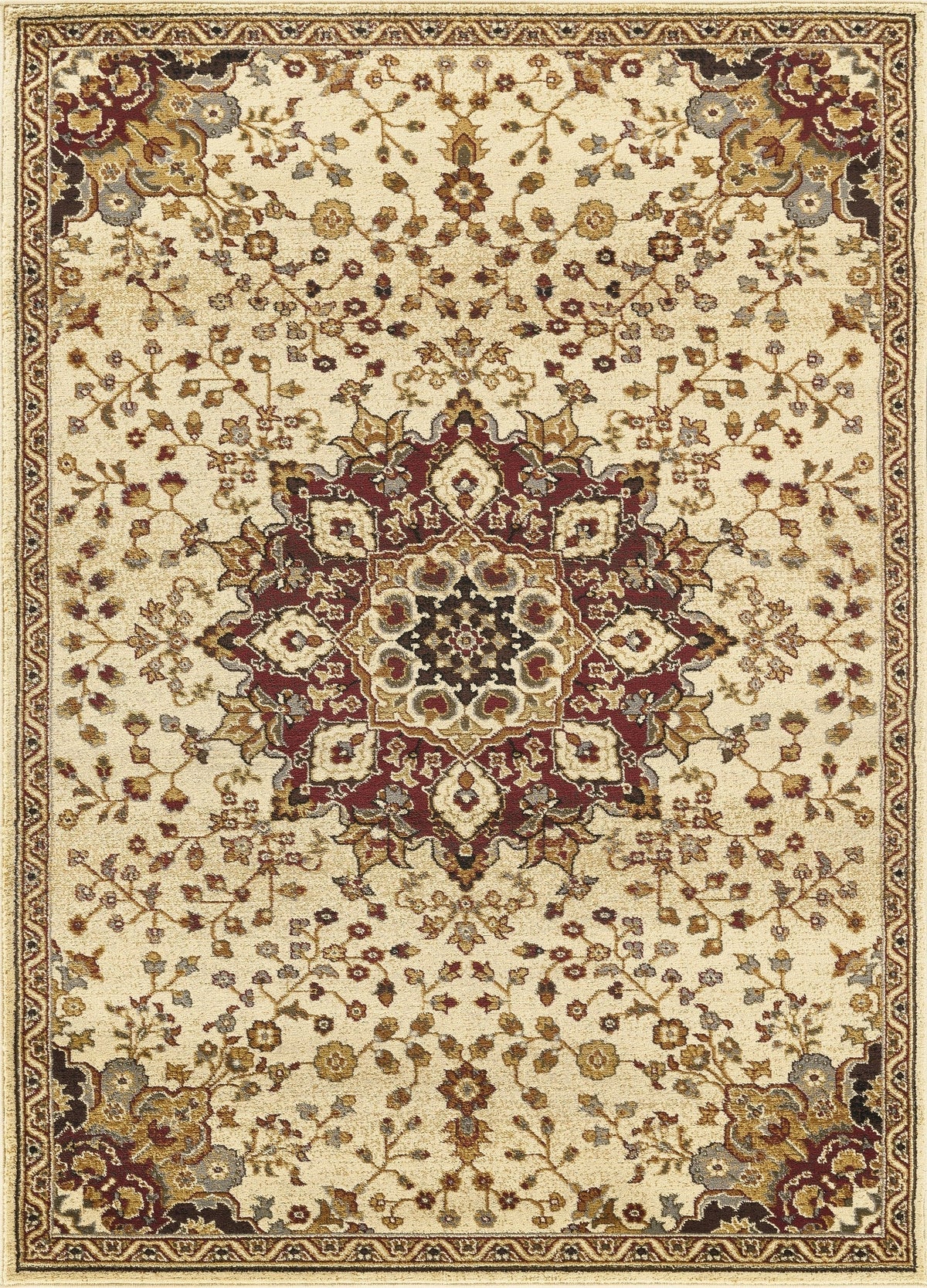 Classic GC_VIN5014 Cream Area Rug