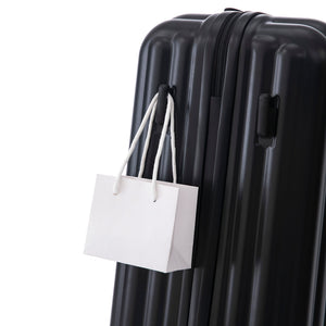 ABS Spinner Wheel Luggage Carry On Suitcase with Cup Holder and USB Port