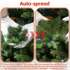 7FT Prelit Christmas Tree with 340 RGB LED Lights