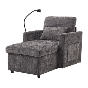 Multifunctional Recliner Sofa with Storage and Phone Bracket