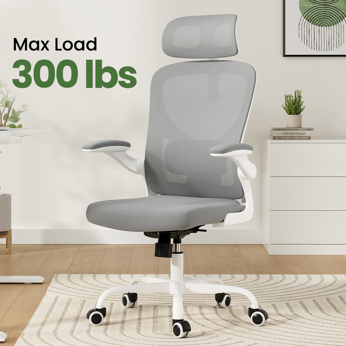 Ergonomic Office Chair with Headrest and Lumbar Support