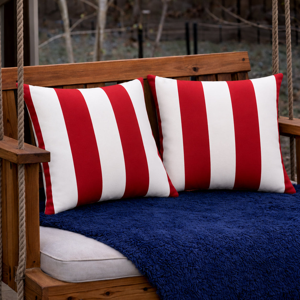 2 Pack Outdoor Lumbar Pillow Covers