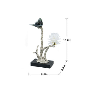 Aluminum Candle Holder With Marble Stand