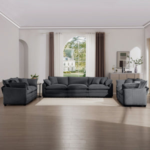 Elegant Oversized Sectional Sofa Set With Deep Seats And Flexible Layout