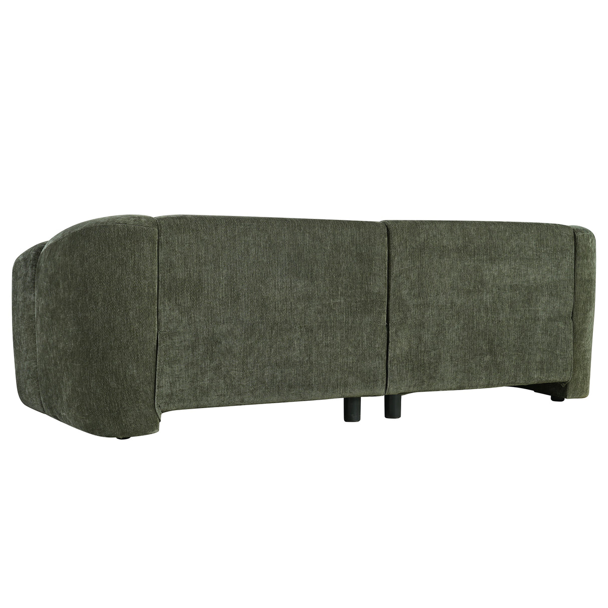 87.4" Modern Minimalist Curved Block Sofa