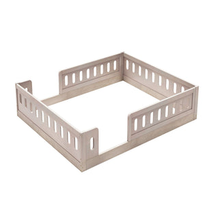 Platform Bed With Guardrail
