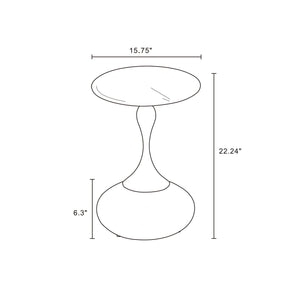 Patchin - End Table - Brown / Gold