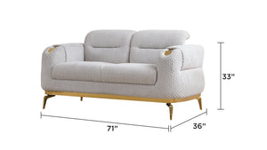 Zoe Modern Style 3PC Living Room Set