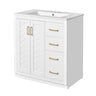 Bathroom Vanity With Sink, Storage Cabinet, Freestanding Set With 3 Drawers & Soft Closing Doors
