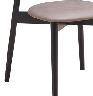 Lanae - Polished Microfiber Side Chair (Set of 2) - Gray
