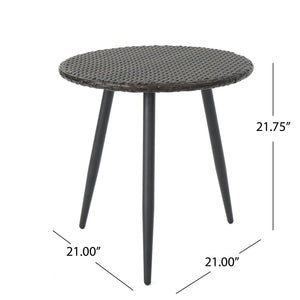 Kenneth - 3 Pieces Chat Set Outdoor Furniture - Brown Multi