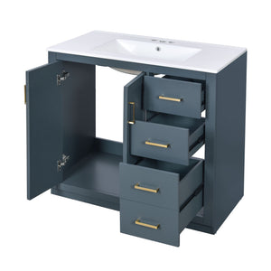 Bathroom Vanity With Sink Combo, Storage Cabinet