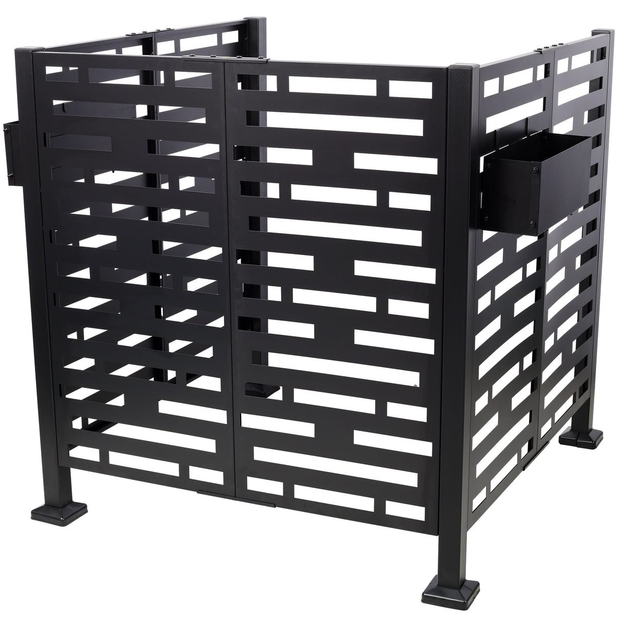 3.5x3.5FT Metal Air Conditioner Privacy Fence with Planter Boxes