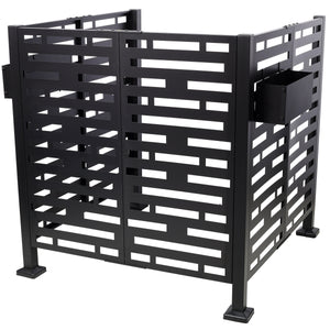 3.5x3.5FT Metal Air Conditioner Privacy Fence with Planter Boxes