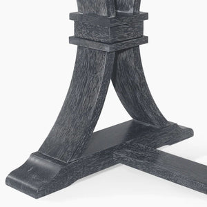 Devingo - Extendable Dining Table Rustic Style - Gray